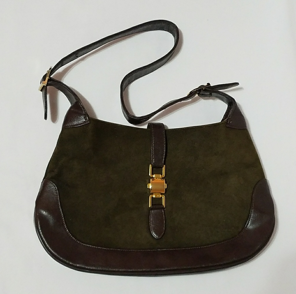 Beautiful green and Brown purse